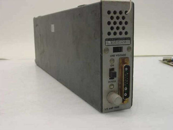 HP 2470A Amplifier – rear panel showing D-Sub connector, Line Voltage label, Power switch, and 1/2 Amp fuse holder
