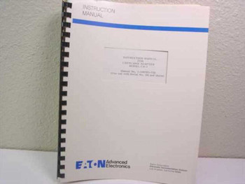 Eaton Advanced Electronics CA-1 CISPR/ANSI Adapter Instruction Manual – front cover showing title and Eaton logo