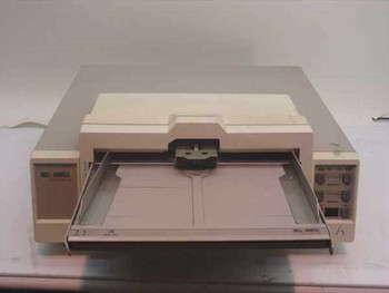 Bell Howell Copiscan II 2137 sheetfed document scanner front view with paper input tray extended