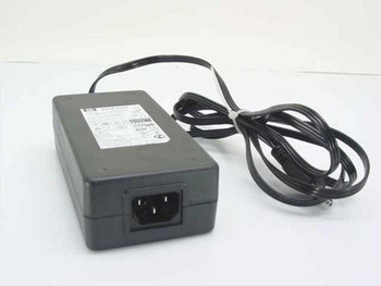 HP 0950-4491 AC Power Adapter – front view showing IEC C14 inlet and attached output cable