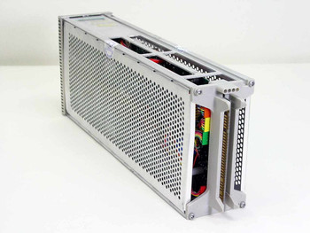 Tektronix 7A26 Dual Trace Amplifier Plug-In – rear and side view showing edge connector fingers and internal circuit boards