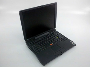 Dell Latitude CPi D266XT laptop open at angle showing keyboard, touchpad, and screen – front three-quarter view