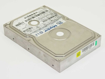 Maxtor 91361U3 13GB IDE hard drive – angled top view showing label and bottom enclosure