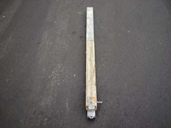 U.S. Poles NM 85 Ridge-Female Section full length view showing aluminum channel and wood core with connector at base