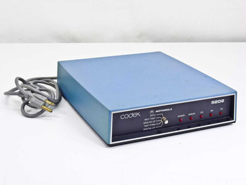 Codex Motorola 5202 Modem Model 25041 – front panel view showing LED indicators and Codex Motorola branding