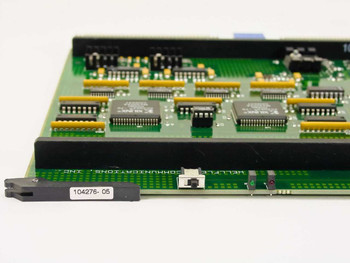 Wellfleet Communications BNC 73000 Circuit Board — edge label showing part number 104276-05 and manufacturer name