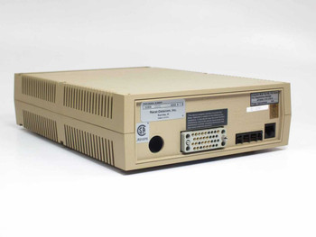 Racal-Milgo CMS DSU 556RD – rear panel view showing DB25 data connector, RJ network jack, CSA certification label, and Racal-Datacom manufacturer label
