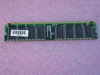 Compaq 278031-002 32MB PC66 SDRAM DIMM — rear side with barcode label and chip markings