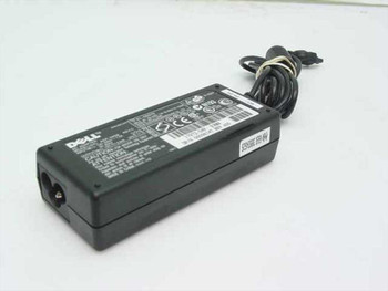 Dell ADP-50SB AC adapter front view with attached AC power cord and proprietary DC output cable