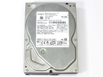 Hitachi Deskstar 0A36894 320GB 3.5-inch SATA hard drive – top label view showing part number, Dell CN 0NN335, and May 2009 date code