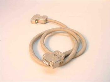 DB9 Female to DB25 Female serial cable 5 foot full length coiled view