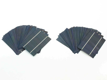 Solopower SP3 thin-film solar cell – front face showing CIGS coating