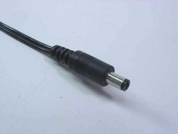 Close-up of the barrel plug DC output connector on the Delta Electronics ADP-12EB AC adapter