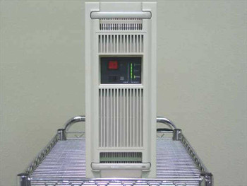 Liebert UGX1000RTSE-60 RT1000-60 UPS tower — front panel view showing LED status indicators and power button