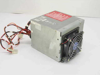 Zenith ZDS 234-890 EIA-343 Power Supply – right-side view showing output harness with Molex and 15-pin connectors and cooling fan