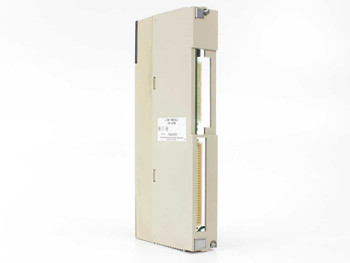 Sharp JW-20CM PLC Network Link Module – angled rear-right view showing backplane connector and label