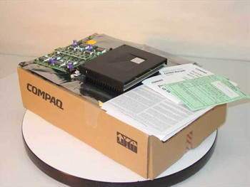 Compaq 154713-B21 Pentium III Xeon processor and power module open box with documents and packaging