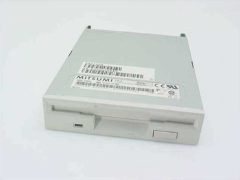 Mitsumi D353M3 1.44MB 3.5 inch internal floppy disk drive – front and top view showing bezel, eject button, and drive bay