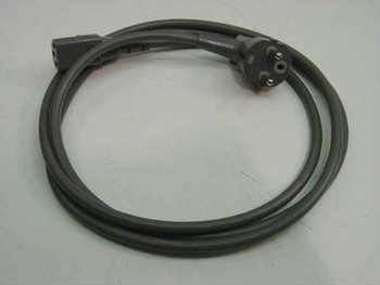 European Schuko CEE 7/7 to IEC C13 power cord model 3060 HE-14 – full length view of gray cable