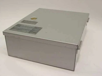 Mennen Medical MR-5142 Nurse Station Selector – top-right angle showing full metal enclosure and rating label
