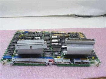 Spectra Logic 5900017 Bus Interface Card — angled top view with ribbon cables folded down, full board visible