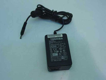 Toshiba K100000200 Pocket PC power adapter front view showing compact black body and barrel plug cable