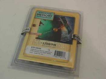 Kingston KTD-GXI/32 32MB Memory Expansion Kit – sealed retail blister pack, front view