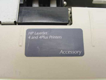 HP C2083B accessory label reading HP LaserJet 4 and 4Plus Printers Accessory on side of tray unit
