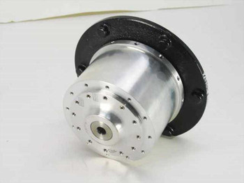 CDC DataCraft 72868002G Hawk HDD spindle assembly – side/angle view showing machined aluminum cylinder body and bolt-circle end face