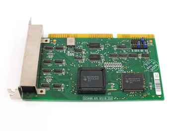 Boca Research 4522 8-Port ISA Modem Card – front PCB view showing dual TI TL16C554FN UART chips and FCC ID label