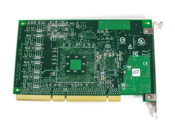 QLogic QLA4010C iSCSI HBA — PCB reverse/solder side showing UL, TUV, and CE certification marks