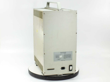 Zycad XP-140 rear panel view showing IEC power inlet, power switch, ventilation slots, and Zycad specification label