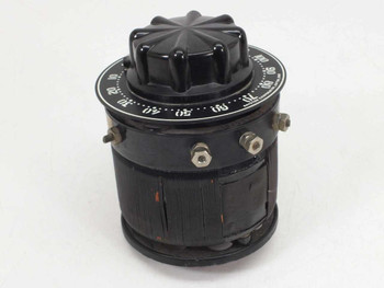 Superior Electric Powerstat Type 20 variac – front view showing rotary dial and black cylindrical body