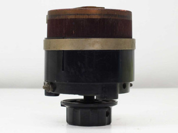 General Radio Type 200B Variac adjustable transformer — front view showing toroidal winding, brass collar, and black bakelite base