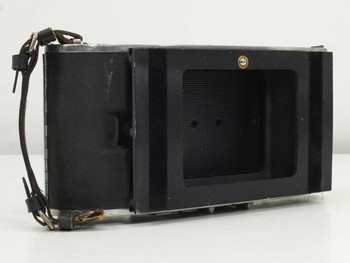 DuMont 297 Oscillograph-Record Camera — rear opening view showing large rectangular film aperture and bellows interior