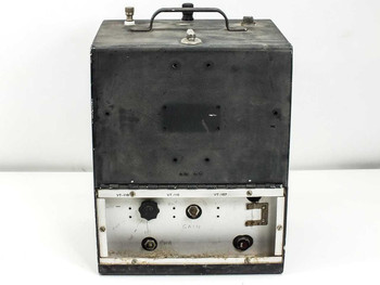 Philco BC-221-N frequency meter – rear panel view showing VT-116, VT-116, VT-167 tube sockets, Gain control, and PWR switch
