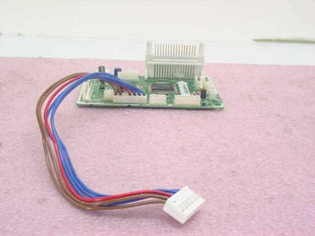 HP RG5-0966 DC Controller Board for LaserJet 4 Plus and 5 — top view showing PCB with heatsink and attached multi-wire harness