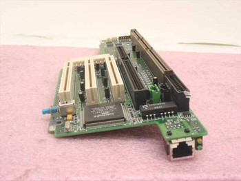 Gateway RI2000-C 4000327 riser card – front view showing PCI and ISA expansion slots with integrated Ethernet RJ-45 port