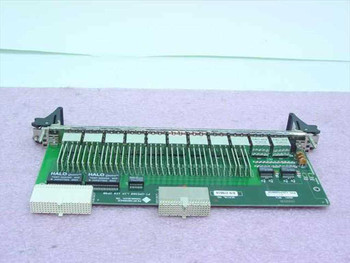 Performance Technologies 120P139610 Ethernet Module – rear PCB view showing HALO transformer components, edge connector fingers, and mounting brackets