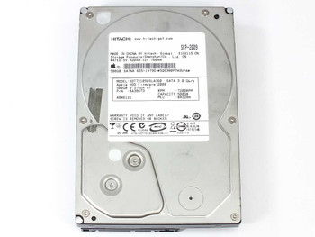 Hitachi HDT721050SLA360 500GB 3.5" SATA hard drive – top label view showing model, P/N 0A38673, and September 2009 manufacture date