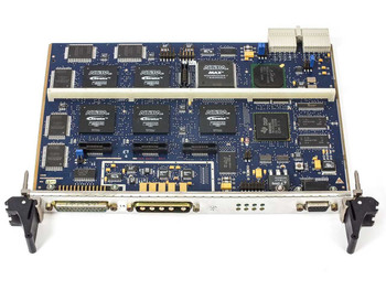 Altera Stratix EP1S25F672C6 FPGA Board 944-1778-003 – top side view showing six Stratix FPGA chips and front-panel connectors