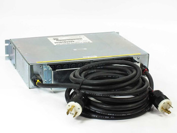 Techniques PT630D power controller right-side view showing chassis depth and twist-lock power cables coiled alongside