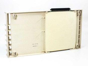 Lucent 403K Merlin Legend PBX expansion backplane rear view showing PCB section and keyhole mounting slots