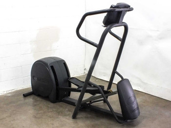 Precor EFX 5.17 elliptical cross trainer — left side full view showing drive cover and foot pedals