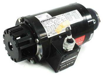 Marathon Electric BLACK MAX FVM 56H17T5301BP motor – side/rear view showing nameplate label and BLACK MAX junction box