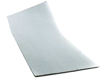 Uni-Solar PVL-24 flexible solar panel laid flat showing white adhesive backing side