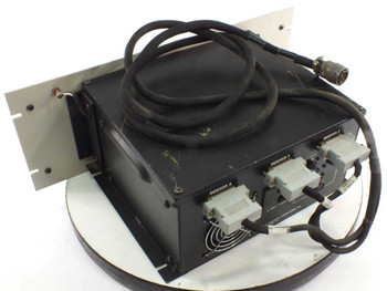 PPL DBSA 3-Axis Stage Controller – rear view showing three DB-style indexer connectors and cooling fan