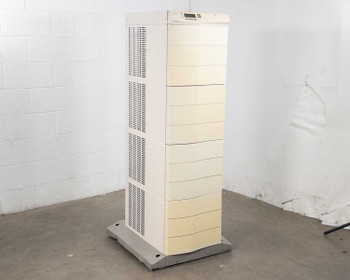 Best Power Axxium Pro 18kVA UPS — right-angle front/side view showing full tower height with modular bays and top LCD panel
