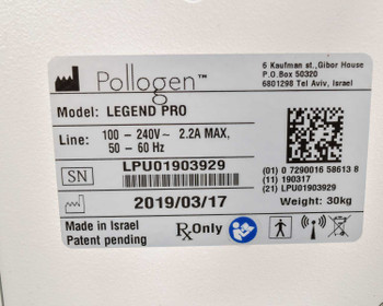 Lumenis Legend Pro 2019 Skin Tightening Laser TriPollar® RF, Applicators 1, 2, 3