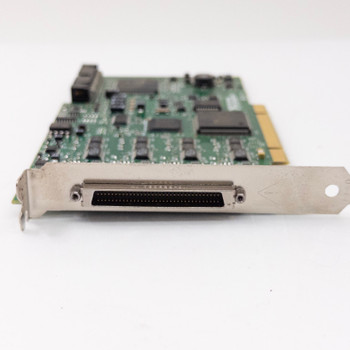National Instruments PCI-6733 analog output DAQ card — front bracket and 68-pin VHDCI connector view
